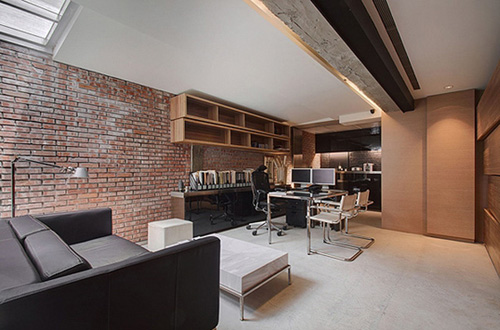 沉稳灰色元素办公室装修设计